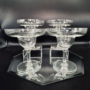 (4) Dansk Margarita Daiquiri Glasses‎ Clear Glass Barware